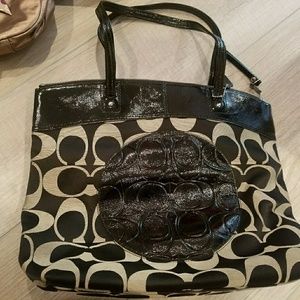 Coach Bag Laura Signature Handbag with wallet